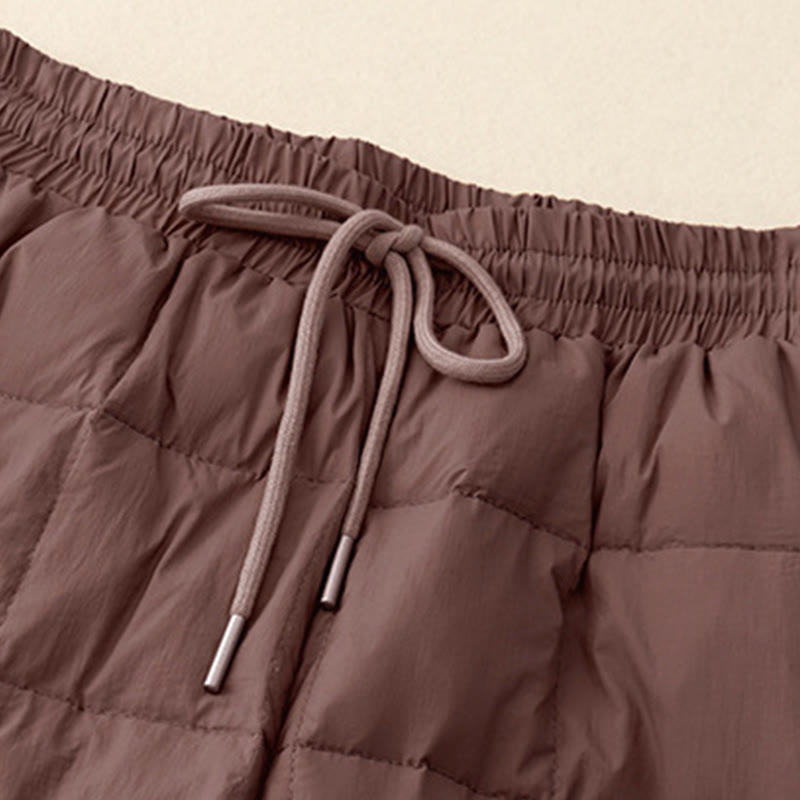 Buddha Stones Winter Drawstring Leg Opening Design Women's Cotton Pants With Pockets - image 10