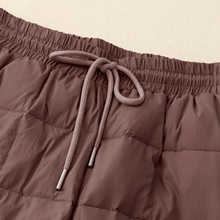 Buddha Stones Winter Drawstring Leg Opening Design Women's Cotton Pants With Pockets - image 10
