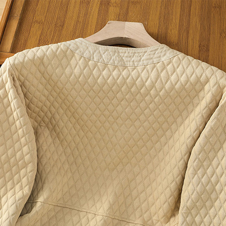 Buddha Stones Retro Plain Women's Cotton Long Sleeve Jacket With Pockets - image 4