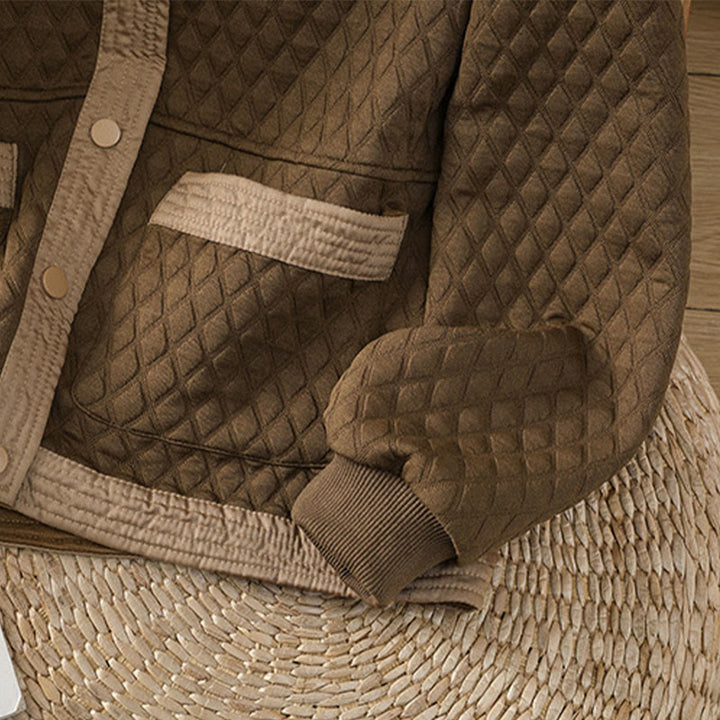 Buddha Stones Retro Plain Women's Cotton Long Sleeve Jacket With Pockets - image 35