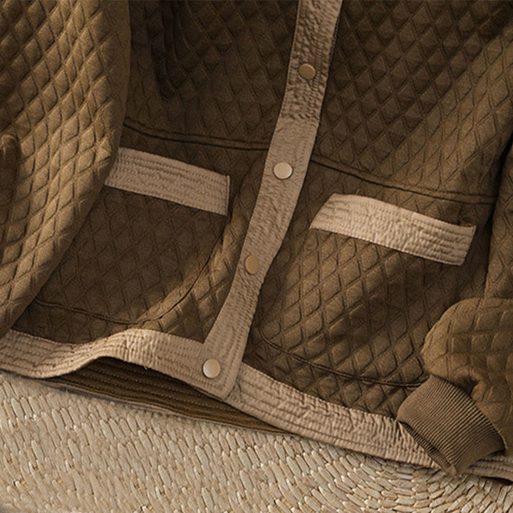 Buddha Stones Retro Plain Women's Cotton Long Sleeve Jacket With Pockets - image 33