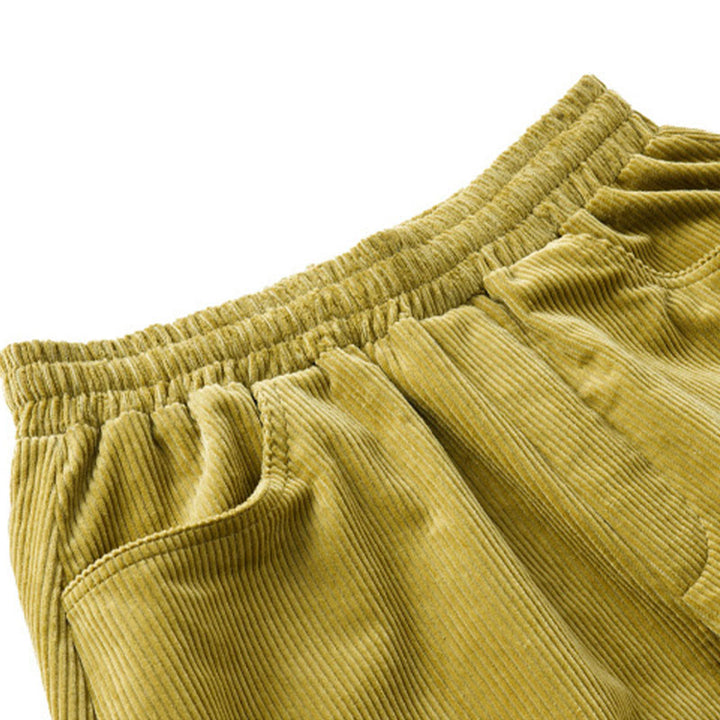 Buddha Stones Women's Fall Plain Ankle-Length Simple Design Corduroy Pants With Pockets - image 15