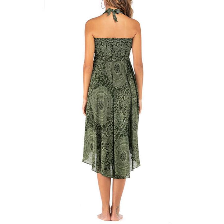 Buddha Stones Two Style Wear Boho Compass Rose Flower Skirt Dress - image 10