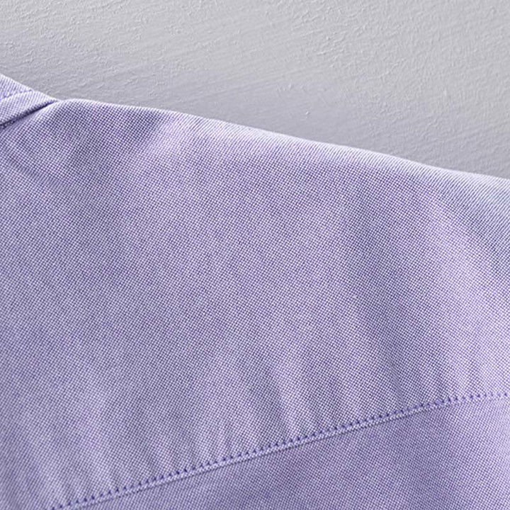 Buddha Stones Solid Color Long Sleeve Buttons Down Design Men Cotton Shirt Clothing - image 9