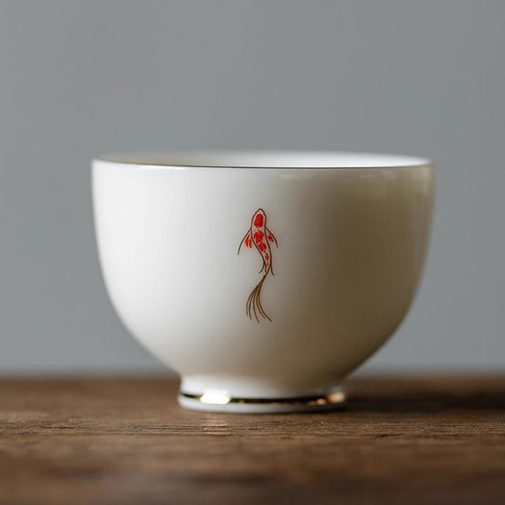 Buddha Stones Koi Fish Teacup Kung Fu Tea Cup - image 1