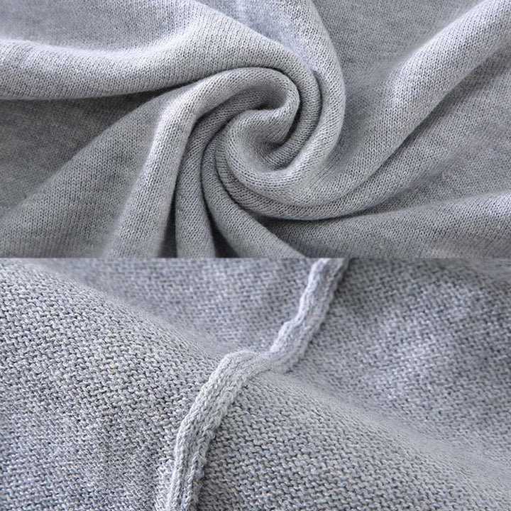 Buddha Stones Ribbed Design Pure Cotton Thermal Men's Crew Neck Long Sleeve Sweater - image 8