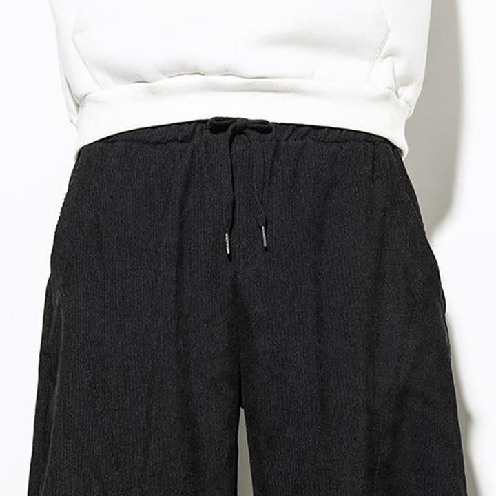 Buddha Stones Fall Pure Color Men's Cotton Corduroy Tapered Pants With Pockets - image 18