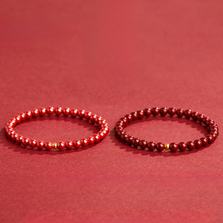 Buddha Stones Cinnabar Turquoise Concentration Bracelet - image 6