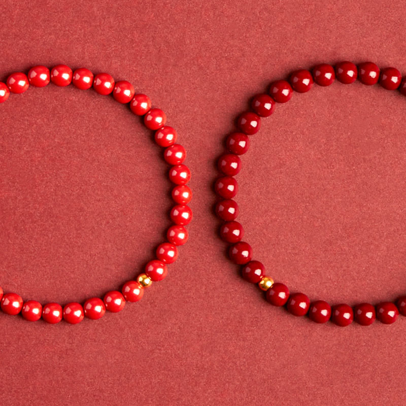 Buddha Stones Cinnabar Turquoise Concentration Bracelet - image 4