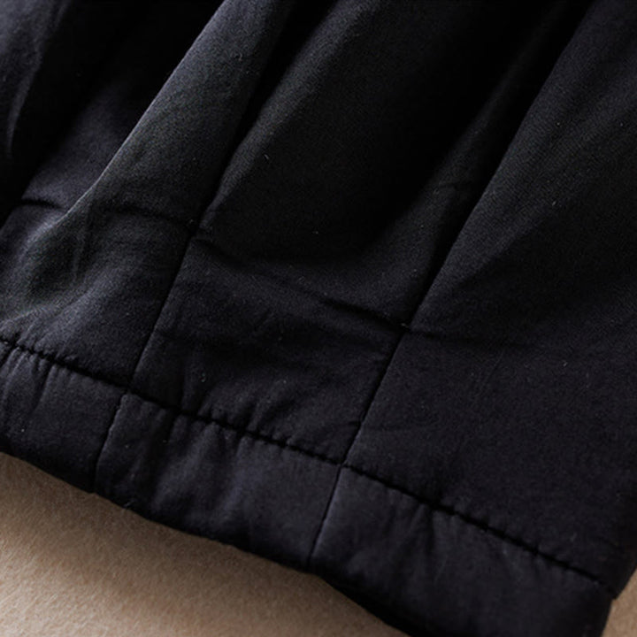 Buddha Stones Plain Women's Harem Thick Pants With Pockets - image 25