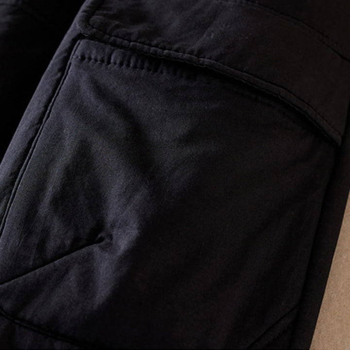 Buddha Stones Plain Cotton-padded Women's Harem Cotton Thick Pants With Pockets - image 29