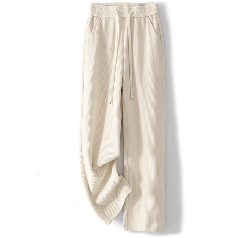 Buddha Stones Casual Corduroy Cotton-padded Women's Cotton Pants With Pockets - image 4