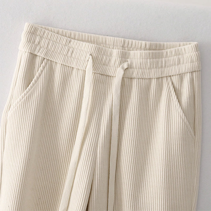 Buddha Stones Casual Corduroy Cotton-padded Women's Cotton Pants With Pockets - image 7