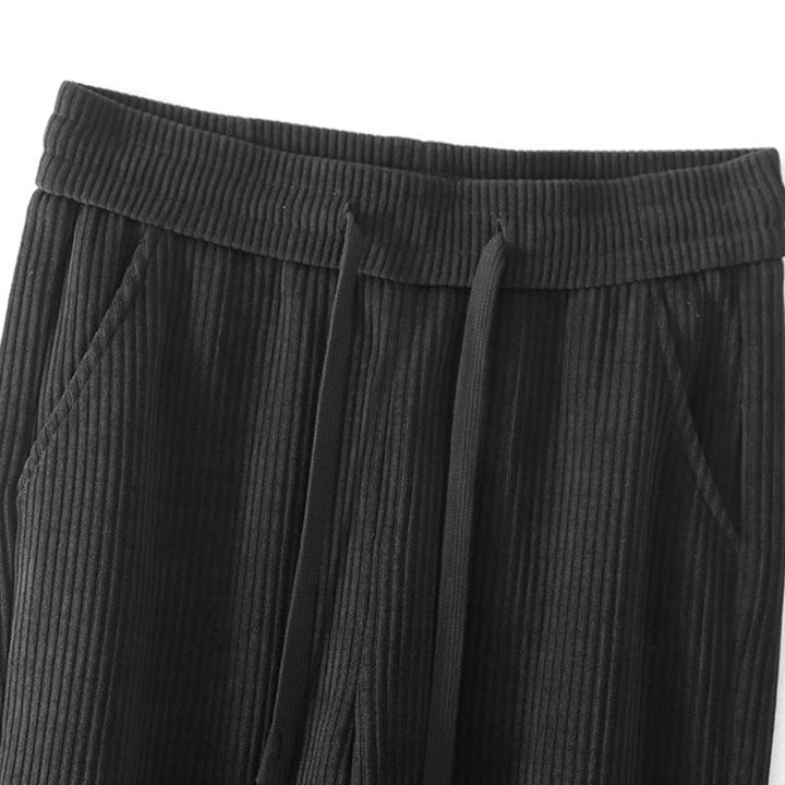Buddha Stones Casual Corduroy Cotton-padded Women's Cotton Pants With Pockets - image 9