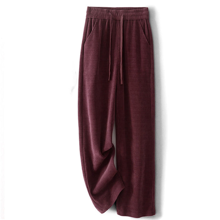Buddha Stones Casual Corduroy Cotton-padded Women's Cotton Pants With Pockets - image 17