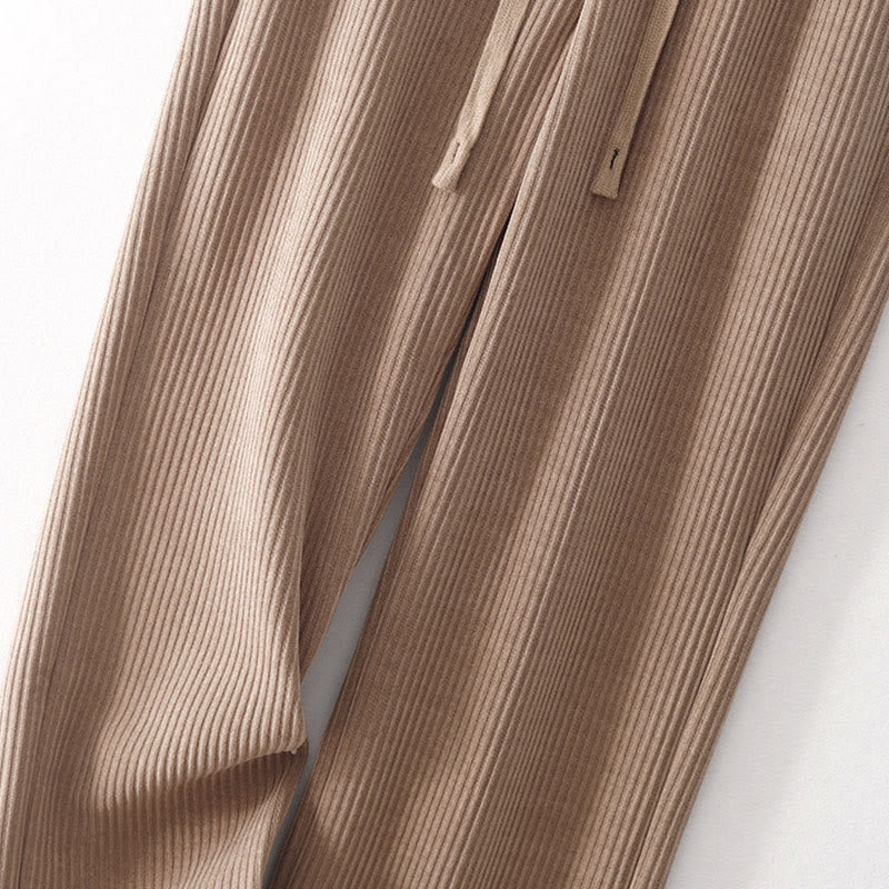Buddha Stones Casual Corduroy Cotton-padded Women's Cotton Pants With Pockets - image 23