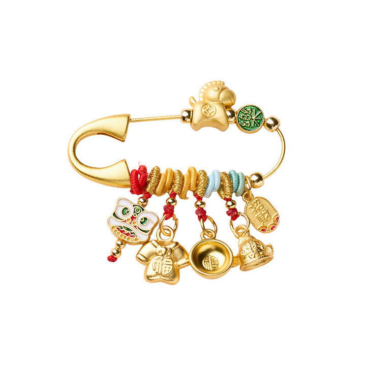 Buddha Stones "Wishing You Fortune and Good Luck" Year of the Horse Brooch Includes Gift Message Card - image 12