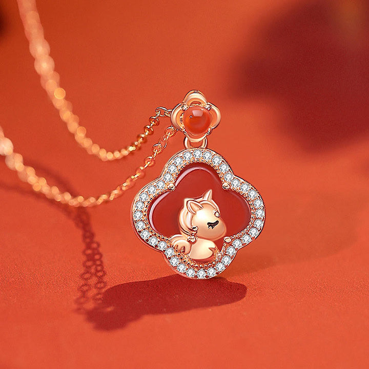 Buddha Stones "Carry Happiness and Luck" Year of the Horse Agate Necklace Includes Gift Message Card - image 3