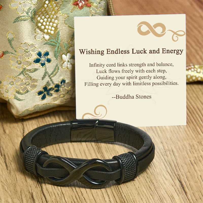 Buddha Stones "Wishing Endless Luck and Energy" Endless Knot Bracelet Includes Gift Message Card - image 6