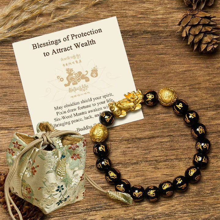 Buddha Stones "Blessings of Protection to Attract Wealth" PiXiu Bracelet Includes Gift Message Card - 12mm - Deluxe Gift Bag (+$9.59) - image 7