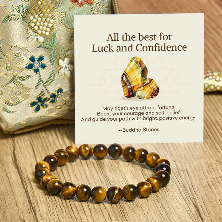 Buddha Stones "All the Best for Love and Harmony" Stone Quartz Bracelet Includes Gift Message Card - image 54