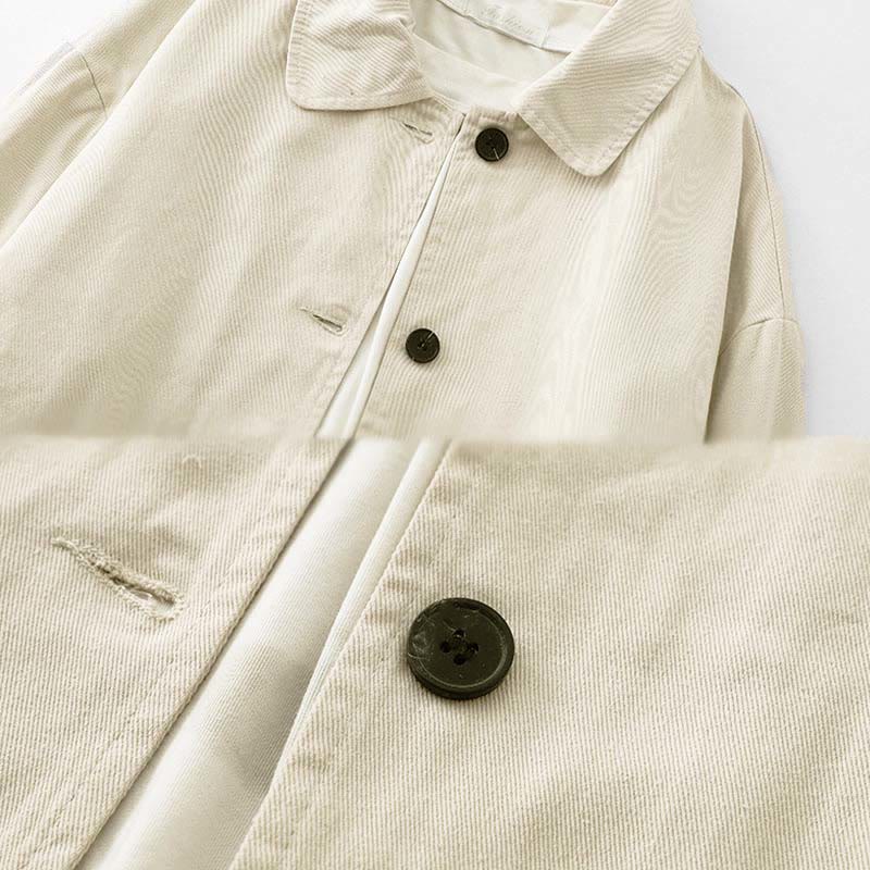 Buddha Stones Commute Patchwork Design Cotton Women's Jacket With Pockets - image 10