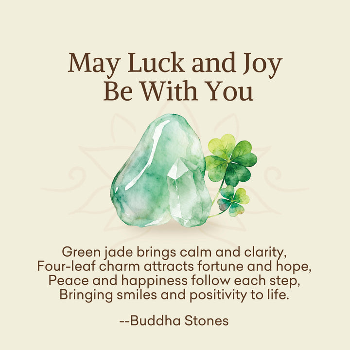 Buddha Stones "May Luck and Joy Be With You" Jade Necklace Includes Gift Message Card - image 2
