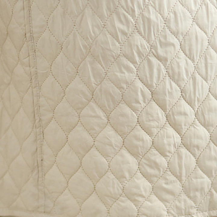 Buddha Stones Plain Elastic Waist Cotton Women's Straight Skirt With Pockets - image 14