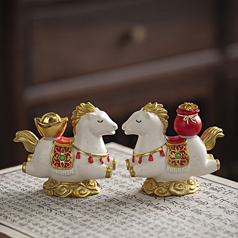 Buddha Stones Chinese Zodiac Year Of The Horse Fu Character Prosperity Home Decoration - image 7