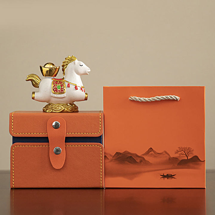 Buddha Stones Chinese Zodiac Year Of The Horse Fu Character Prosperity Home Decoration - image 1