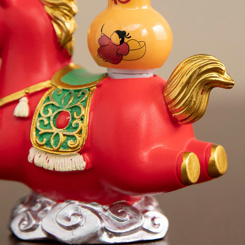 Buddha Stones Chinese Zodiac Year Of The Horse Fu Character Prosperity Home Decoration - image 19