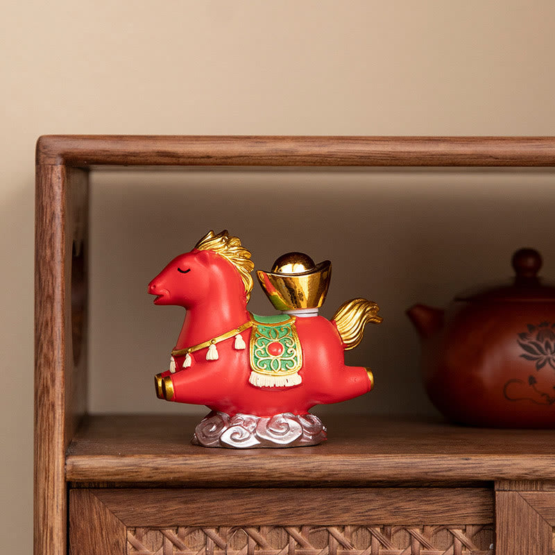 Buddha Stones Chinese Zodiac Year Of The Horse Fu Character Prosperity Home Decoration - image 12