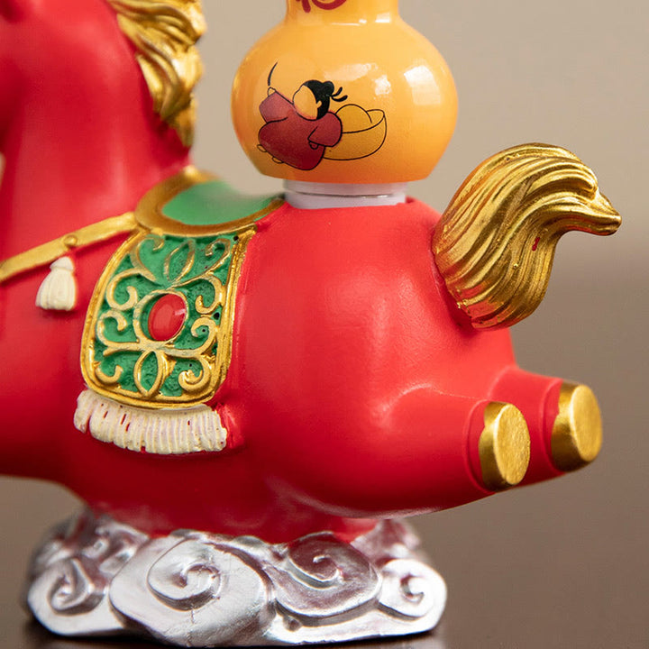 Buddha Stones Chinese Zodiac Year Of The Horse Fu Character Prosperity Home Decoration - image 19