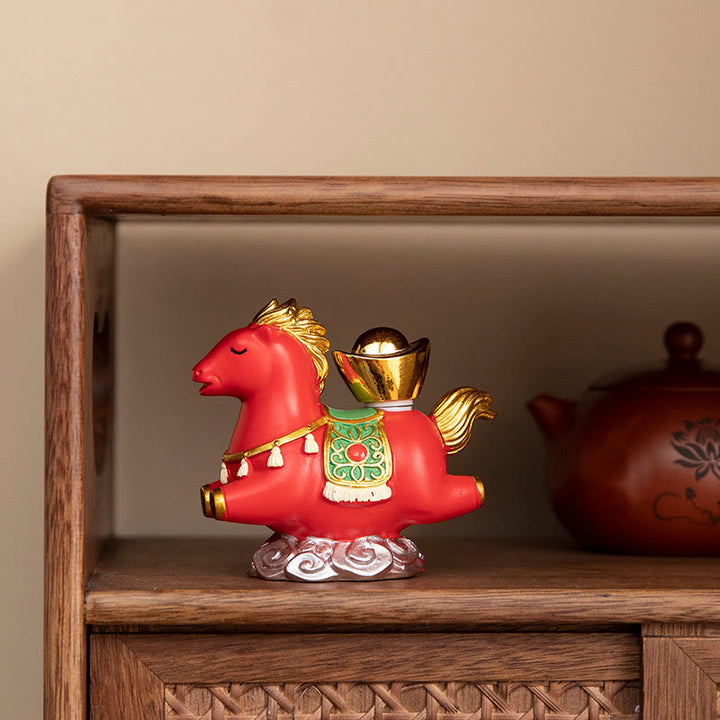 Buddha Stones Chinese Zodiac Year Of The Horse Fu Character Prosperity Home Decoration - image 12