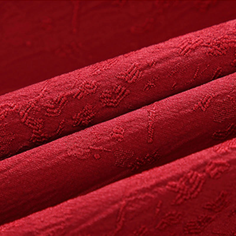 Buddha Stones Jacquard Stand Collar Long Sleeve Men's Cotton Jacket With Pockets - image 6