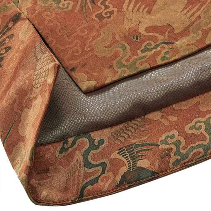 Buddha Stones 100% Mulberry Silk 30 Momme Phoenix Auspicious Clouds Long Sleeve Men's Jacket - image 8