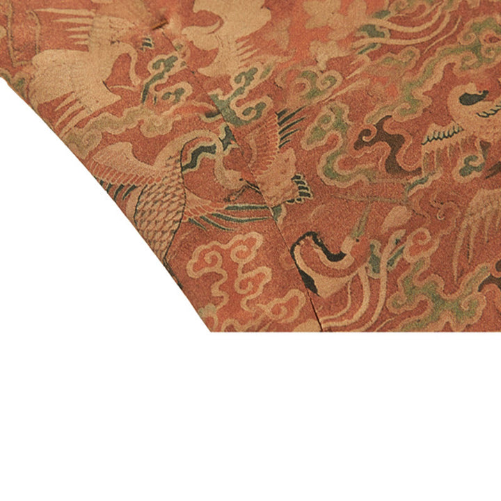 Buddha Stones 100% Mulberry Silk 30 Momme Phoenix Auspicious Clouds Long Sleeve Men's Jacket - image 10