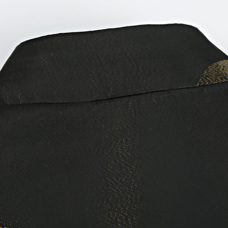 Buddha Stones Cloud-Dyed Golden Mountain Crane Frog-Button Long Sleeve Men's Jacket With Pockets - image 5