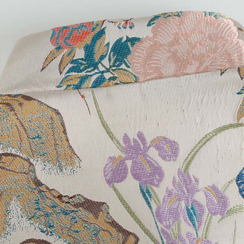 Buddha Stones Mandarin Duck Peony Flower Frog-Button Long Sleeve Men's Jacket With Pockets - image 4