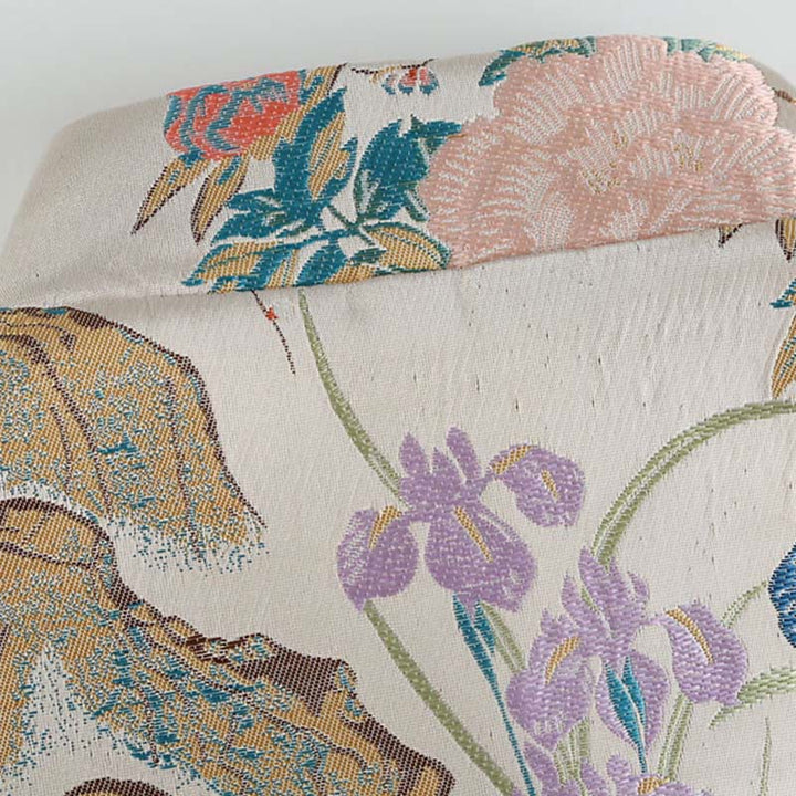 Buddha Stones Mandarin Duck Peony Flower Frog-Button Long Sleeve Men's Jacket With Pockets - image 4