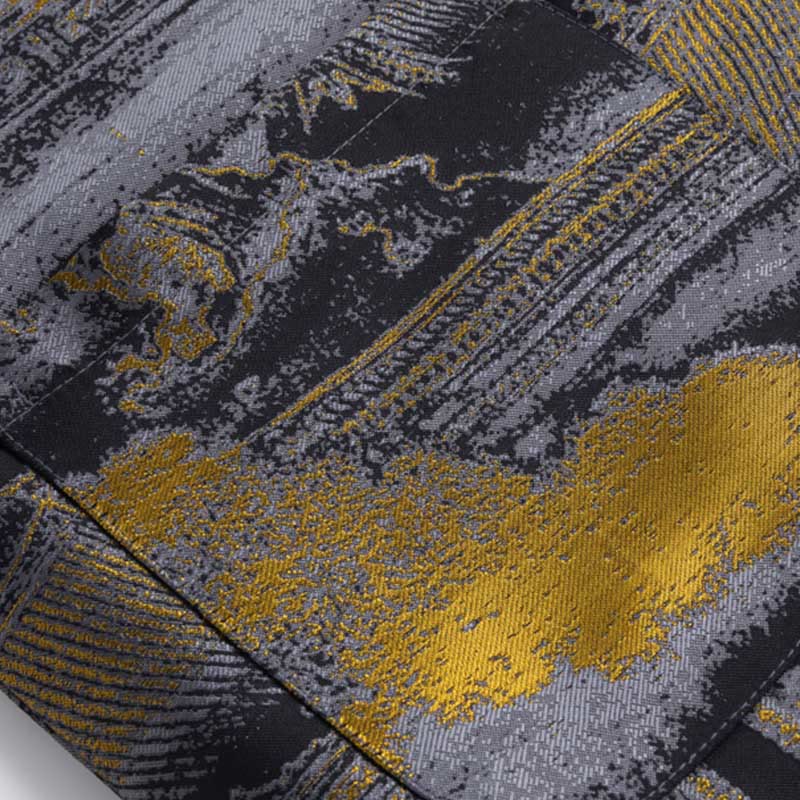 Buddha Stones Ancient Buildings Trees Frog-Button Long Sleeve Men's Jacket With Pockets - image 9