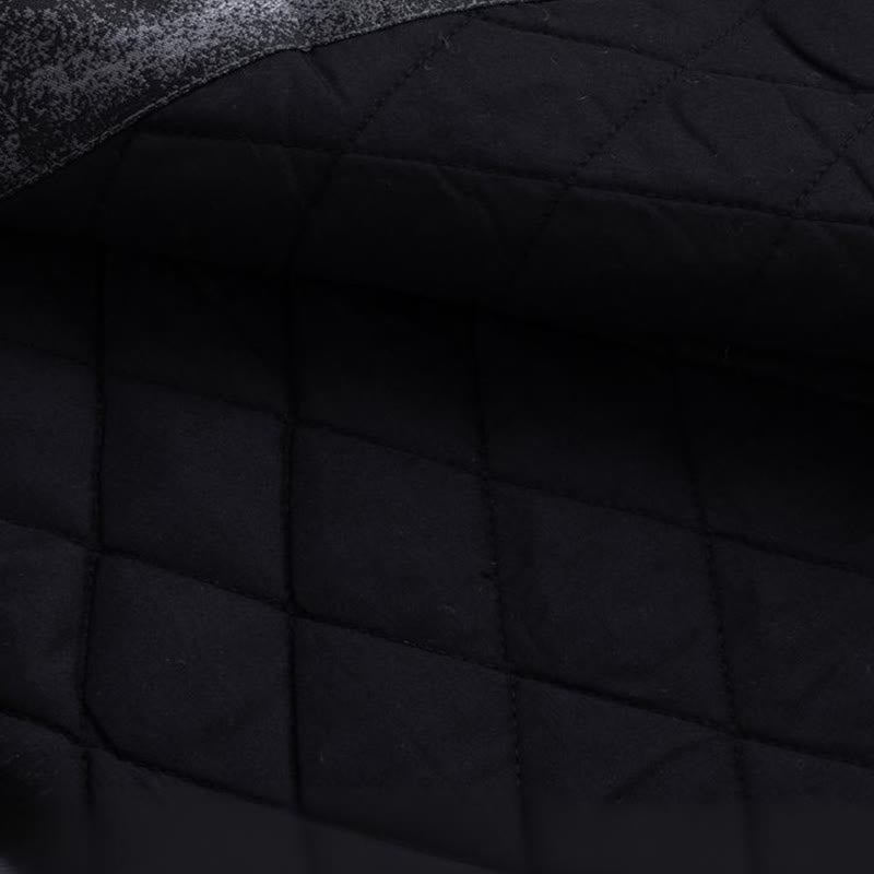 Buddha Stones Ancient Buildings Trees Frog-Button Long Sleeve Men's Jacket With Pockets - image 11