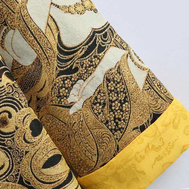 Buddha Stones Avalokitesvara Guanyin Frog-Button Long Sleeve Men's Jacket - image 11