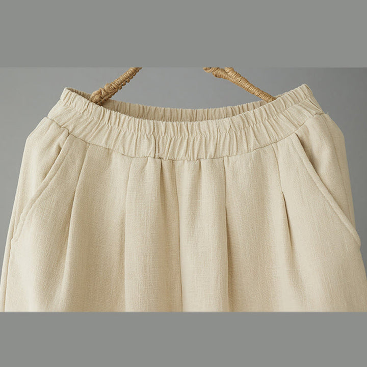 Buddha Stones Winter Women's Cotton Thermal Fleece-Lined Ankle-Length Pants With Pockets - image 2