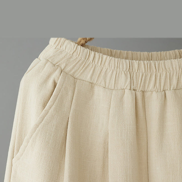 Buddha Stones Winter Women's Cotton Thermal Fleece-Lined Ankle-Length Pants With Pockets - image 3