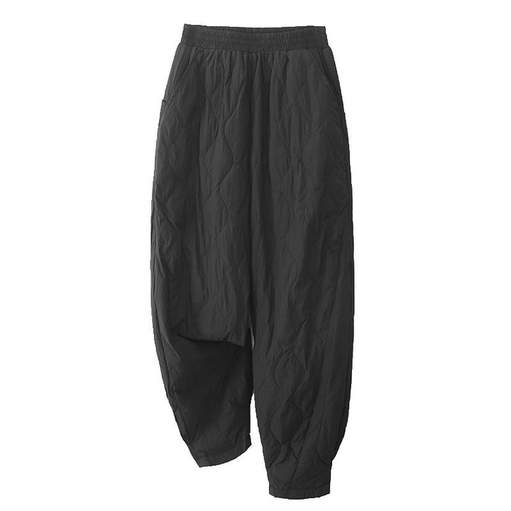 Buddha Stones Winter Solid Color Women's Cotton Thermal Pants With Pockets - image 11