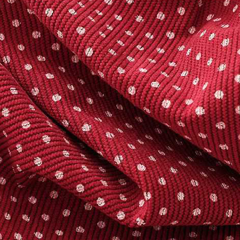 Buddha Stones Fall Dots Pattern High Waist Design Women's Wide Leg Pants With Pockets - image 9