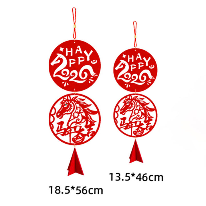 Buddha Stones Year of the Horse HAPPY 2026 Luck Chinese New Year Spring Festival Hanging Decoration - image 8