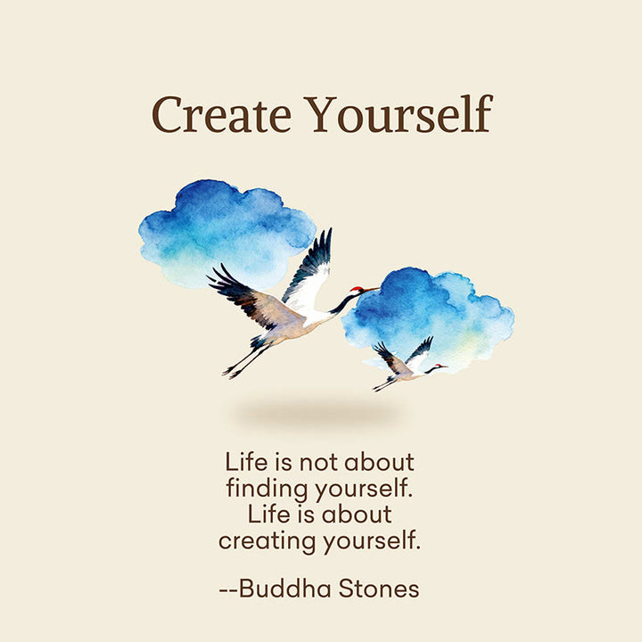 Buddha Stones "Create Yourself" White Crane Pine Tree Women's Socks Includes Gift Message Card - image 2