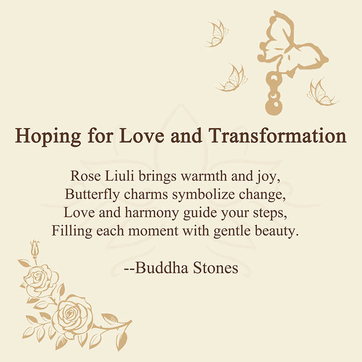 Buddha Stones "Hoping for Love and Transformation" Butterfly Bracelet Includes Gift Message Card - image 2